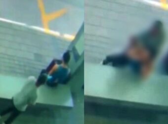 Βίντεο που σοκάpει: Η στιγμή που άνδρας προσπαθεί να στραγγαλίσει γυναίκα με κορδόνι σε στάση λεωφορείου