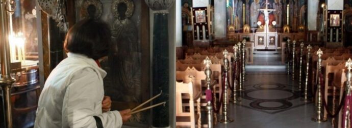 Κοζάνη: Πιστοί χωρίς μάσκες και πιστοποιητικά έτρεχαν να φύγουν από την εκκλησία όταν πήγε η αστυνομία