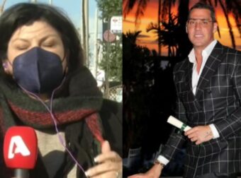 «Λύγισε» στον αέρα η δημοσιογράφος του ALPHA: Η συγκίνησή της στην κηδεία του Τζώρτζη Μονογυιού