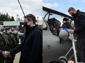 «Top Gun» Μητσοτάκης: Ανέβηκε στην καμπίνα του Rafale και ευχήθηκε υγεία και δύναμη