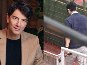 Για ποδοσφαιρικό αγώνα ο Σάκης Ρουβάς: Η φωτογραφία από το γήπεδο στα Γρεβενά