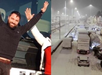 Μαθήματα ανθρωπιάς από οδηγό λεωφορείου μέσα στο χιονιά – Άνοιξε τις πόρτες και φιλοξένησε εγκλωβισμένους