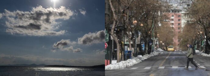 Καιρός 28 Ιανουαρίου: Αίθριος με λίγες νεφώσεις και άνοδο της θερμοκρασίας