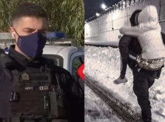 «Ήταν σαν να κουβαλάω το δικό μου παιδί» – Συγκινεί ο αστυνομικός που μετέφερε το εγκλωβισμένο κοριτσάκι