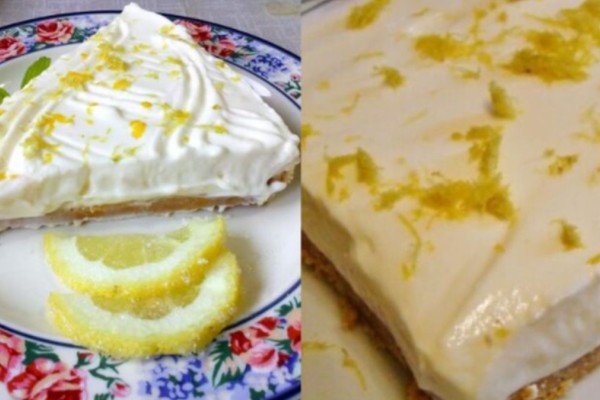 Λεμονογλυκό με μπισκότα και γιαούρτι με 5 υλικά σε 10 λεπτά – Συνταγές