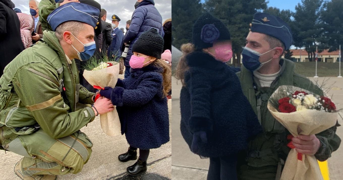 «Ο μπαμπάς μου έφερε τα Rafale»: Η μικρούλα που έκλεψε καρδιές στην Τανάγρα