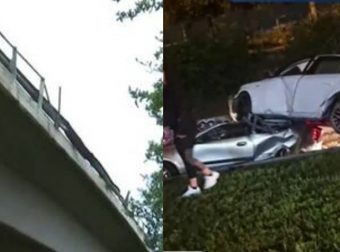 Σokαριστικό τροχαίο στην Πέτρου Ράλλη: Όχημα έφυγε από αερογέφυρα και καταπλάκωσε άλλο ι.χ, νεκρός ο οδηγός του