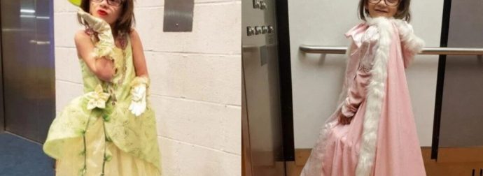 5χρονη μικρούλα με όγκο στον εγκέφαλο ντύνεται πριγκίπισσα σε κάθε χημειοθεραπεία & στέλνει δυνατό μήνυμα